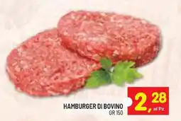 Centro Commerciale Discount Hamburger di bovino offerta