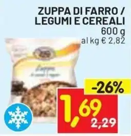 Centro Commerciale Discount Zuppa di farro / legumi e cereali offerta