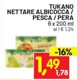 Centro Commerciale Discount Tukano nettare albicocca pesca offerta