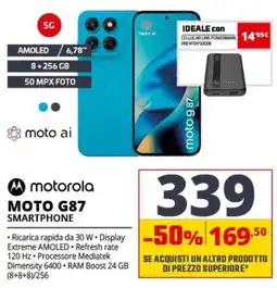 Comet Motorola Moto G87 Smartphone offerta