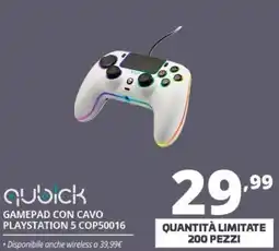 Comet Qubick gamepad con cavo playstation 5 offerta