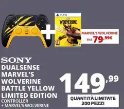 Comet Sony Dualsense Marvel's Wolverine Battle Yellow Limited Edition Controller offerta