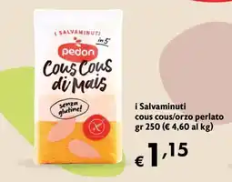 Maxi Supermercati I Salvaminuti cous cous di mais Pedon offerta