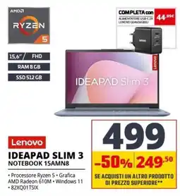 Comet Lenovo IDEAPAD SLIM 3 offerta