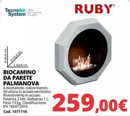 Brico Io Biocamino da parete Palmanova offerta