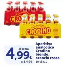 Sigma Aperitivo analcolico Crodino biondo, arancia rossa offerta