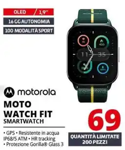 Comet Motorola Moto Watch Fit Smartwatch offerta
