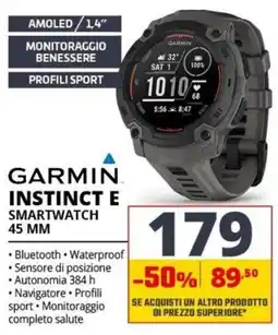 Comet Garmin Instinct E Smartwatch 45 mm offerta