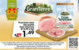 Eurospesa Prosciutto cotto alta qualità Gran Tenerone offerta