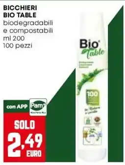 Pam Bicchieri Bio Table offerta