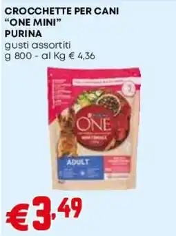 Pam Crocchette per cani One Mini Purina offerta