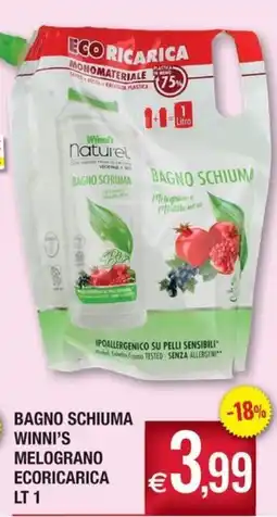 Palmarket Bagno schiuma Winni's melograno ecoricarica offerta