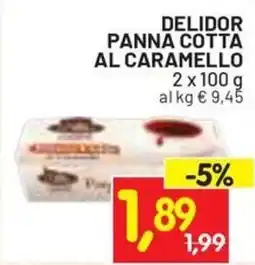 Centro Commerciale Discount Delidor panna cotta al caramello offerta
