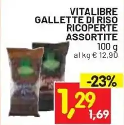 Centro Commerciale Discount Vitalibre Gallette di riso ricoperte assortite offerta