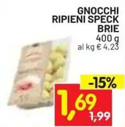 Centro Commerciale Discount Gnocchi ripieni speck brie offerta