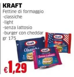 Mercati Alimentari Kraft Fettine di formaggio offerta