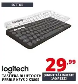 Comet Logitech tastiera bluetooth pebble keys 2 k380s offerta