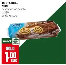 Pam Torta roll midi rosa cacao offerta