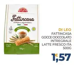 Moderna Di Leo Fattincasa Gocce Cioccolato Integrale Latte Fresco Ita offerta