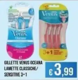 Azzurro Convenienza Gillette Venus Oceana lamette classiche/sensitive offerta
