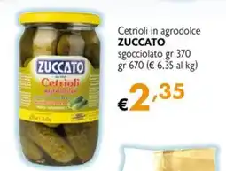 Eurospesa Cetrioli in agrodolce ZUCCATO offerta