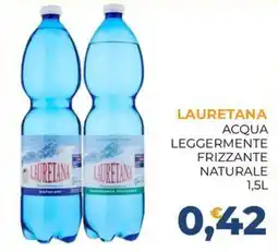 Moderna Acqua leggermente frizzante naturale Lauretana offerta