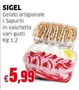 Mercati Alimentari Sigel gelato artigianale i sapuriti offerta