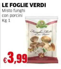 Mercati Alimentari Le foglie verdi Misto funghi con porcini offerta