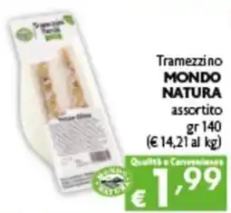 Spak Supermercati Tramezzino Mondo Natura assortito offerta