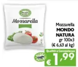 Spak Supermercati Mozzarella Mondo Natura offerta