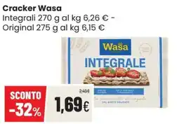 Coop Trentino Cracker Wasa Integrale offerta
