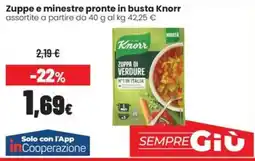 Coop Trentino Zuppa di verdure Knorr offerta