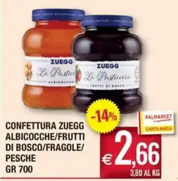 Palmarket Confettura Zuegg albicocche/frutti di bosco/fragole/pesche offerta