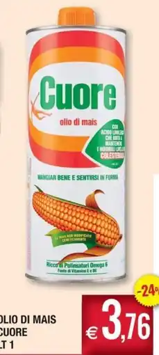 Palmarket Olio di mais Cuore offerta