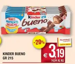 Palmarket Kinder Bueno offerta