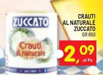 Crauti al naturale Zuccato