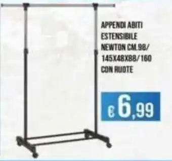 Appendi abiti estensibile newton