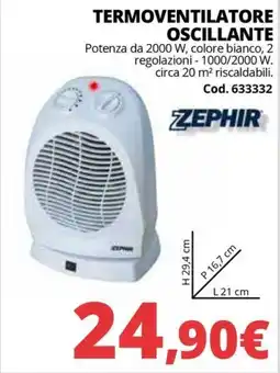 Brico Io Termostato oscillante ZEPHIR offerta