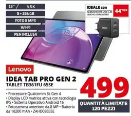 Comet Lenovo Idea Tab Pro Gen 2 offerta