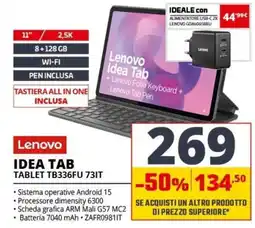Comet Lenovo Idea Tab offerta