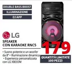 Comet LG speaker con karaoke rnc5 offerta