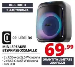 Comet cellularline mini speaker offerta