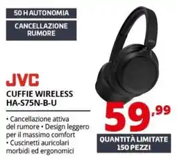 Comet JVC cuffie wireless HA-S75N-B-U offerta