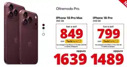 Comet iPhone 18 Pro Max 256GB offerta