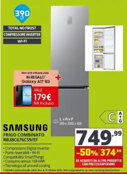 Comet Samsung frigo combinato offerta