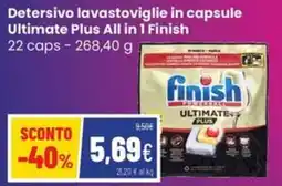Coop Trentino Detersivo lavastoviglie in capsule Ultimate Plus All in 1 Finish offerta