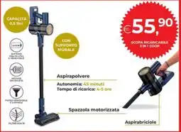 Coop Trentino Scopa ricaricabile 2 in 1 Coop offerta