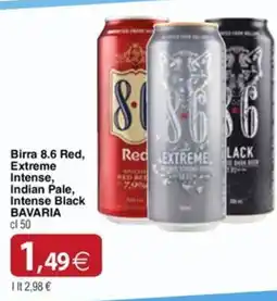 Docks Cash&Carry Birra 8.6 Red, Extreme Intense, Indian Pale, Intense Black Bavaria offerta