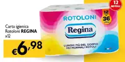 Spak Supermercati Carta igienica Rotoloni REGINA offerta