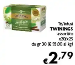 Spak Supermercati Tè/infusi Twinings assortito offerta